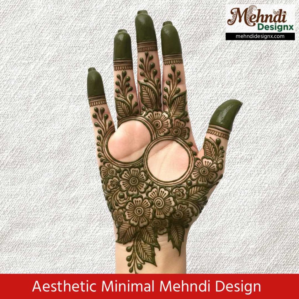 Aesthetic Minimal Mehndi Design