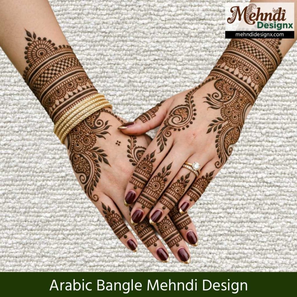 Arabic Bangle Mehndi Design