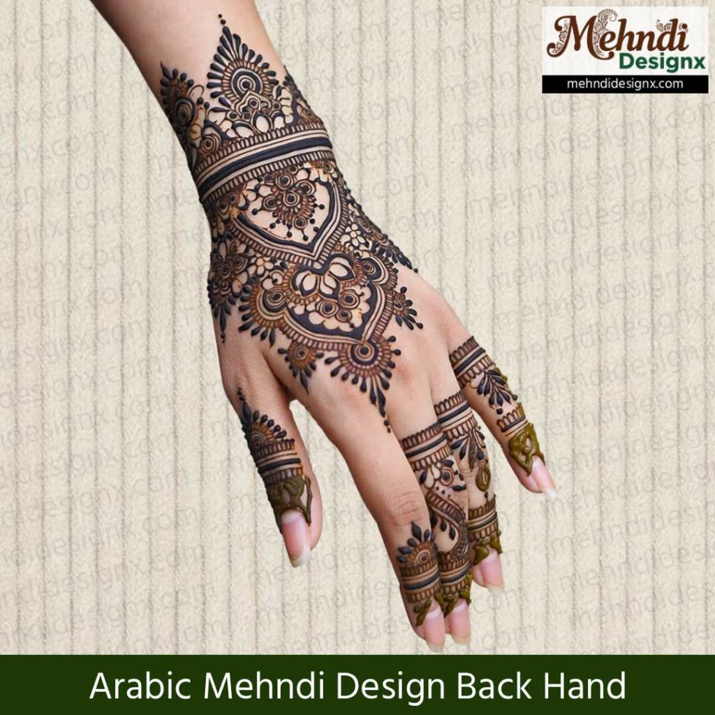 Arabic Mehndi Design Back Hand