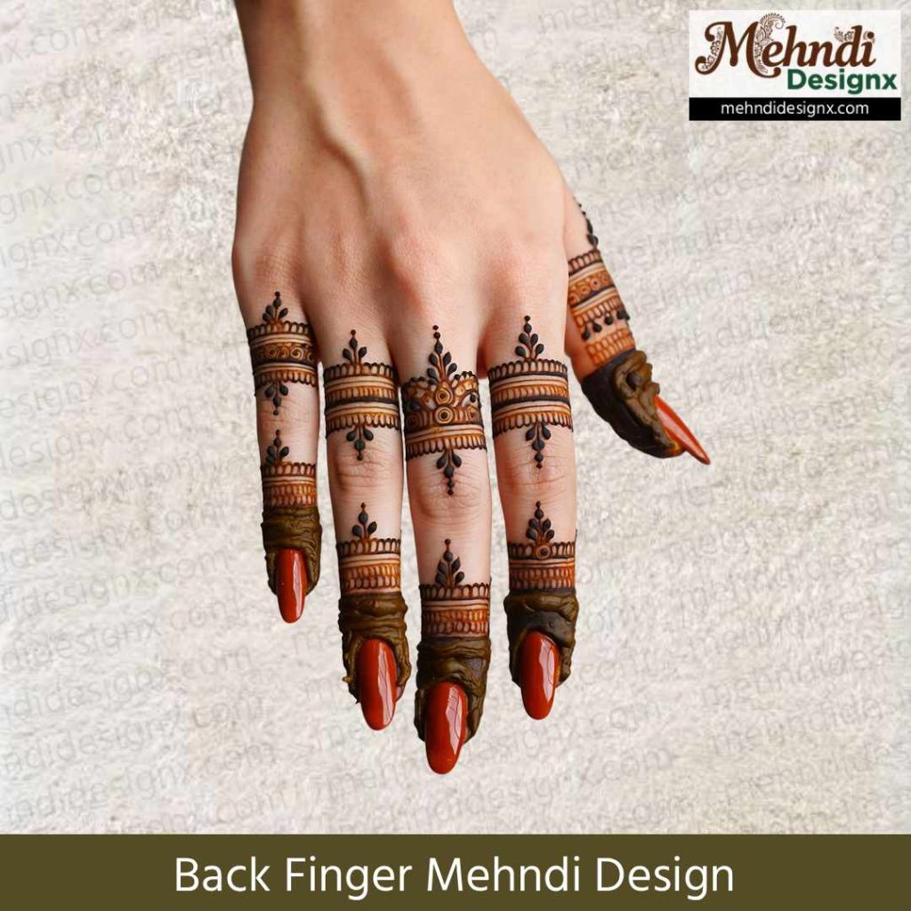 Back Finger Mehndi Design