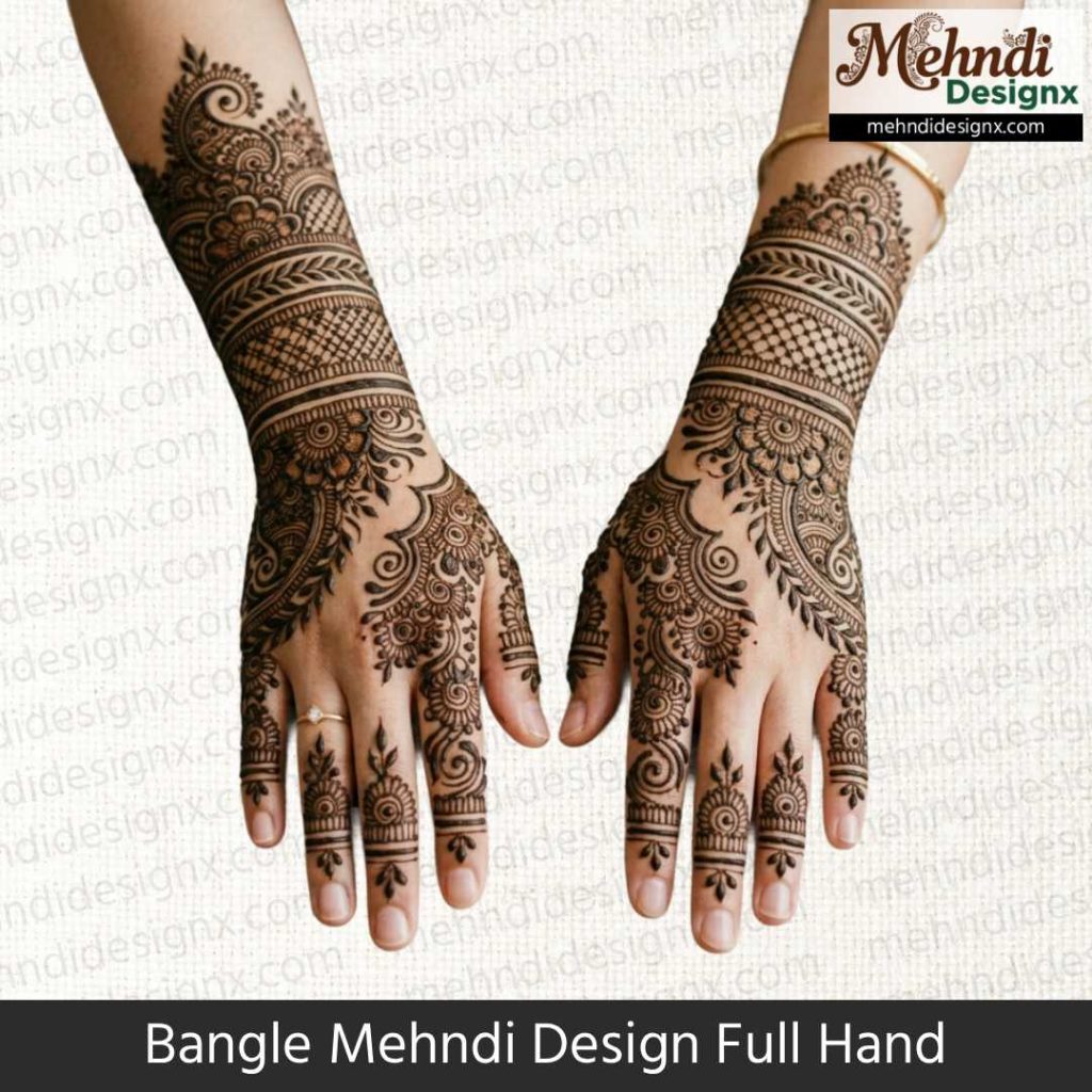 Bangle Mehndi Design Full Hand