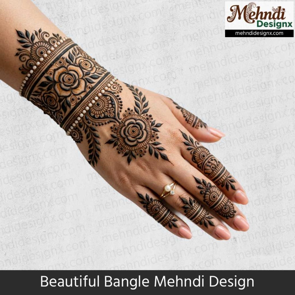 Beautiful Bangle Mehndi Design