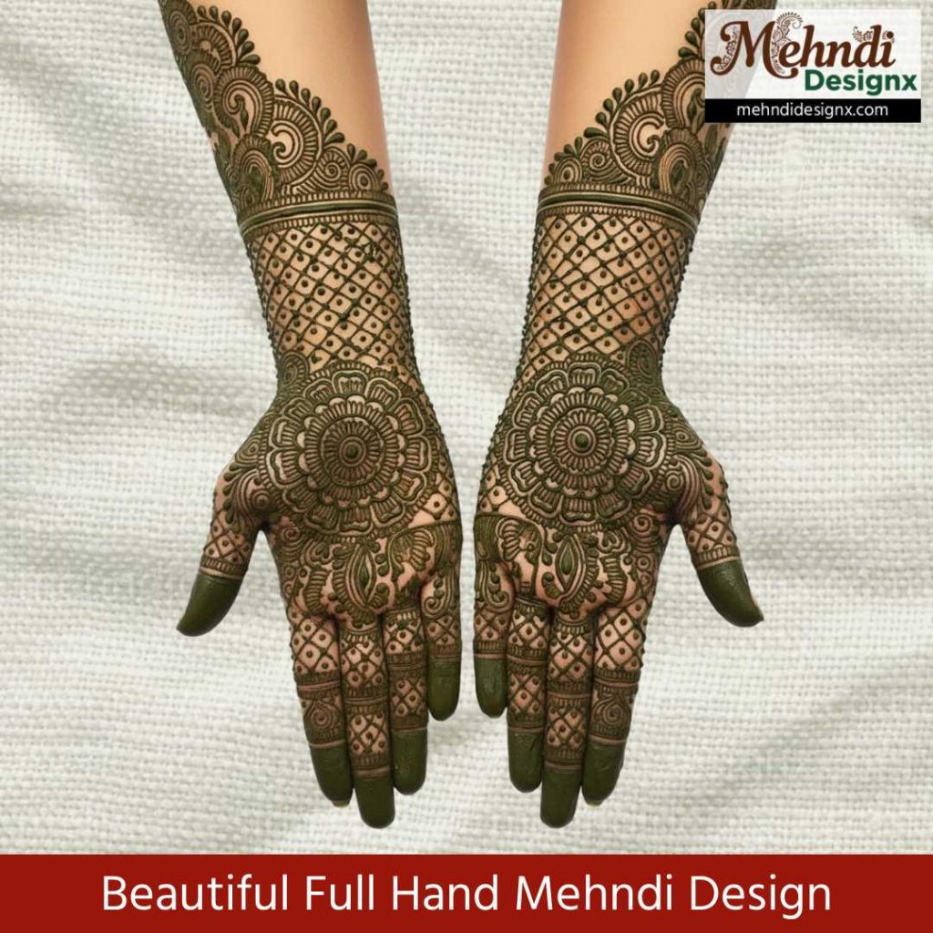Beautiful Full Hand Mehndi Design