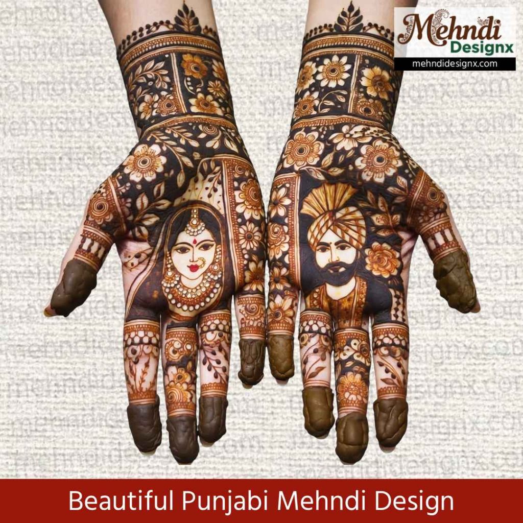 Beautiful Punjabi Mehndi Design