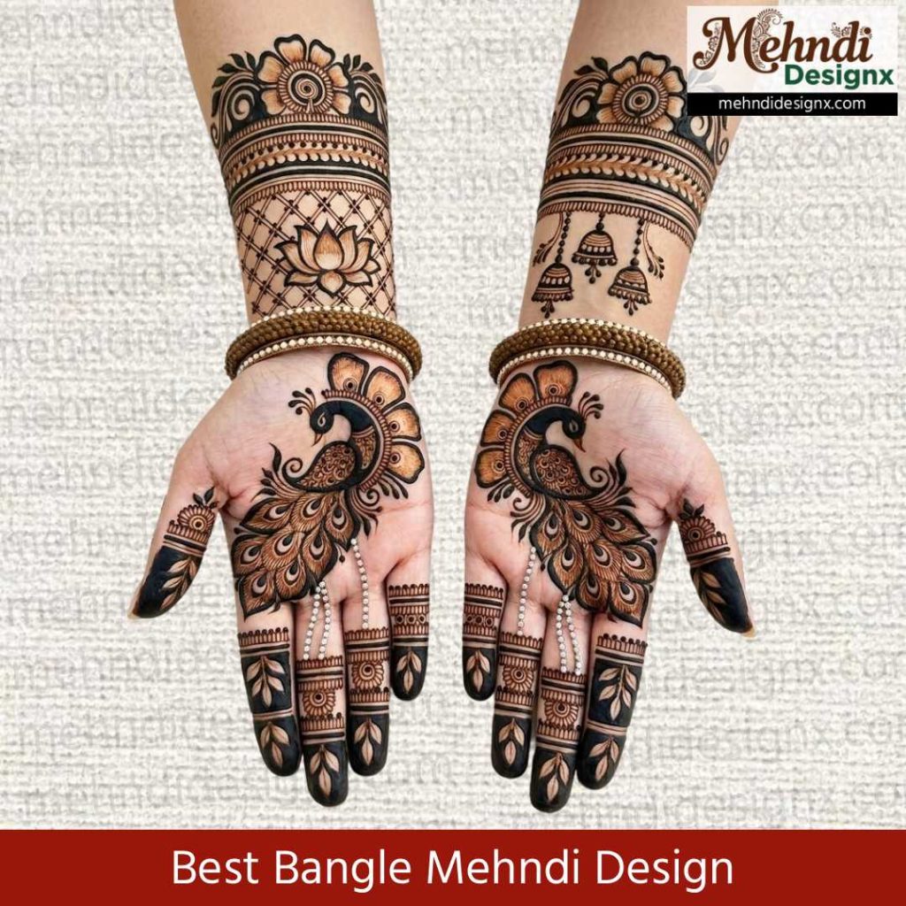 Best Bangle Mehndi Design