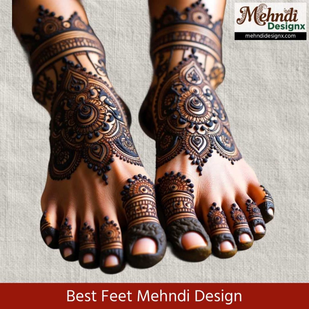 Best Feet Mehndi Design