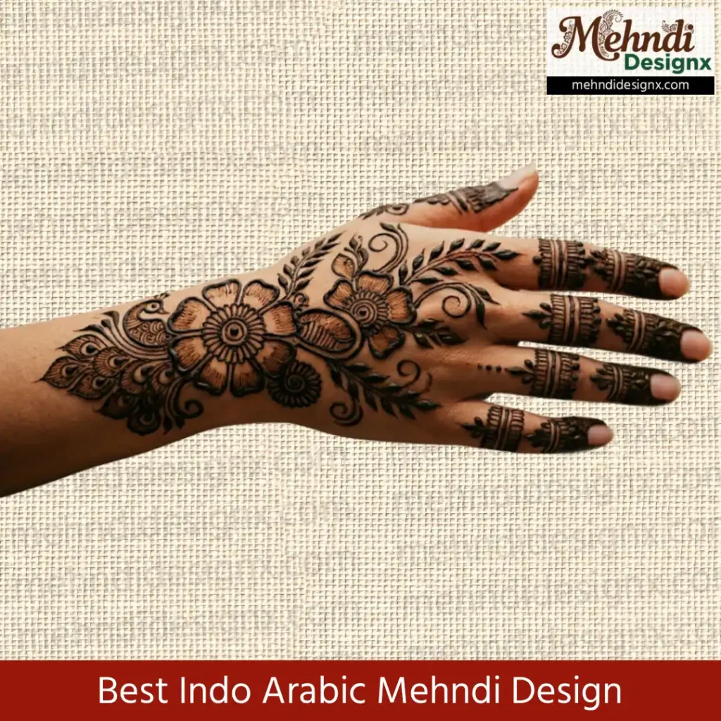 Best Indo Arabic Mehndi Design
