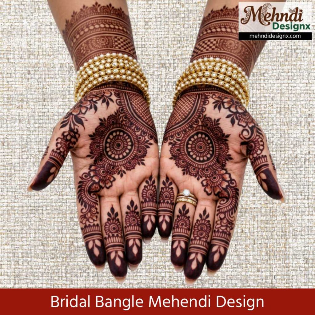 Bridal Bangle Mehendi Design