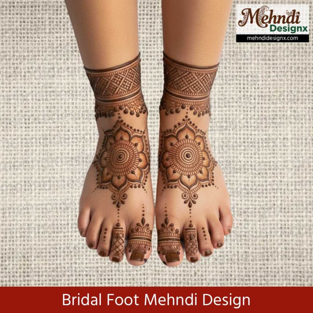 Bridal Foot Mehndi Design
