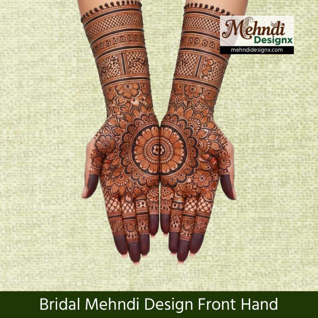 Bridal Mehndi Design Front Hand