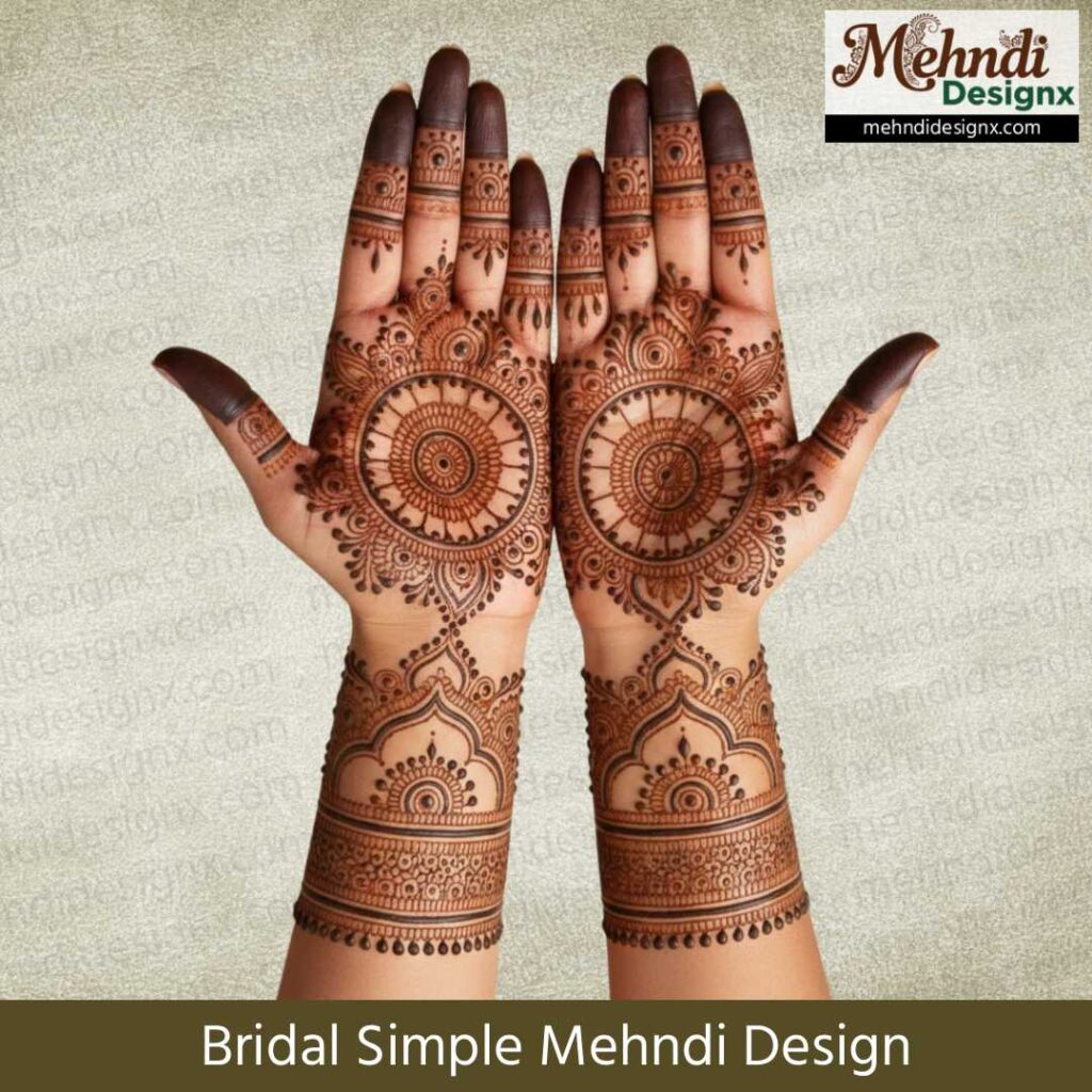 Bridal Simple Mehndi Design