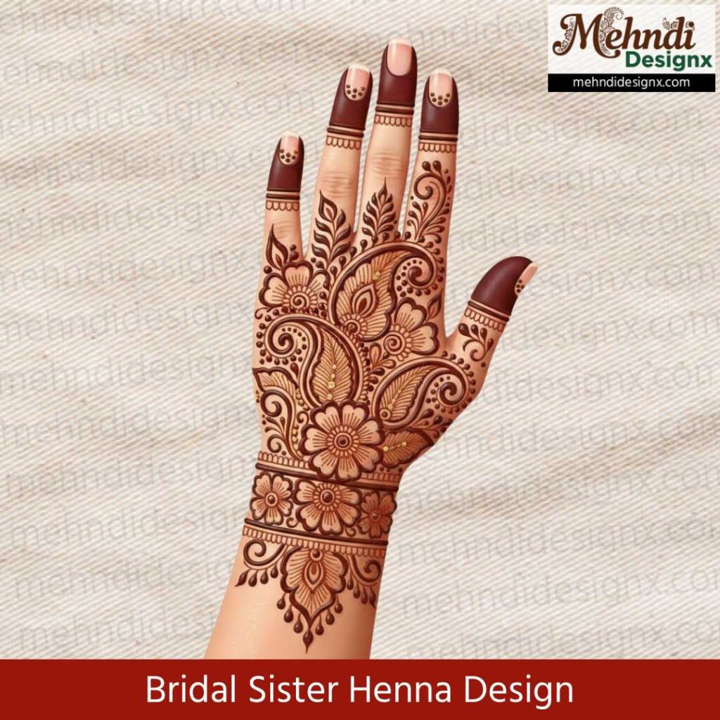 Bridal Sister Henna Design