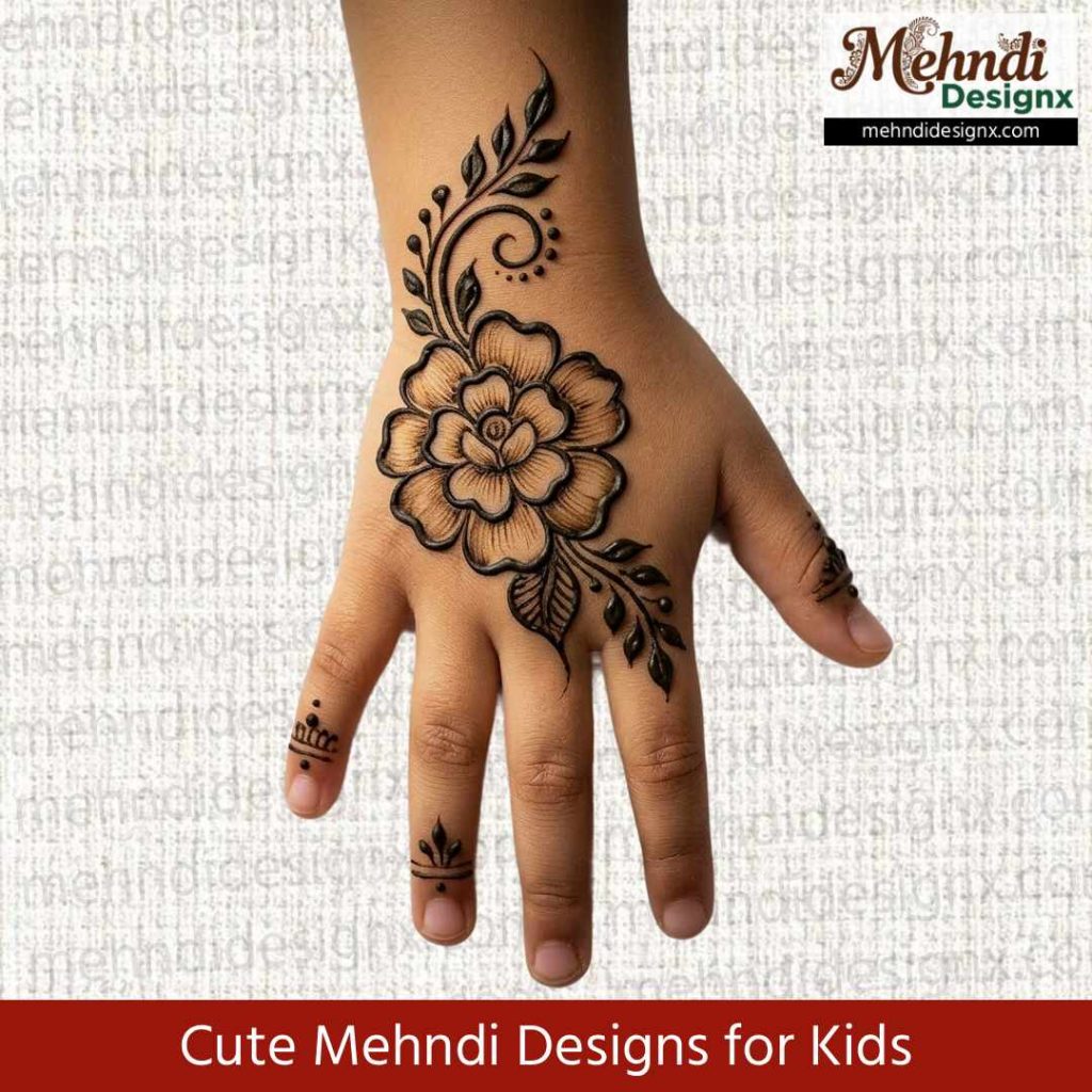 Cute Mehndi Designs for Kids