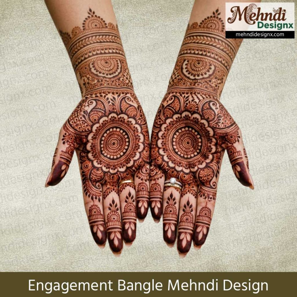 Engagement Bangle Mehndi Design