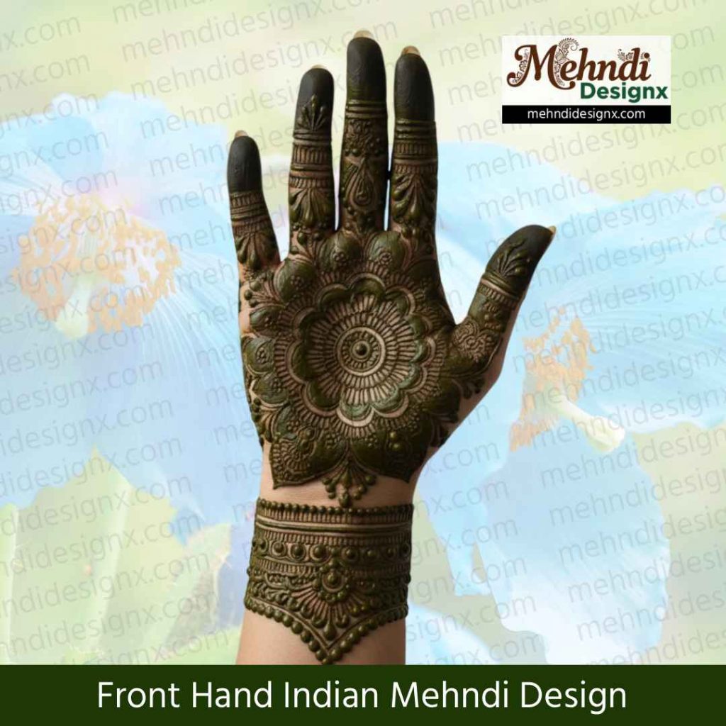 Front Hand Indian Mehndi Design