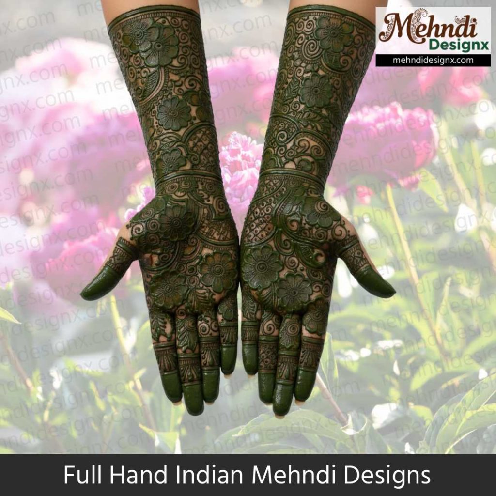Full Hand Indian Mehndi Designs