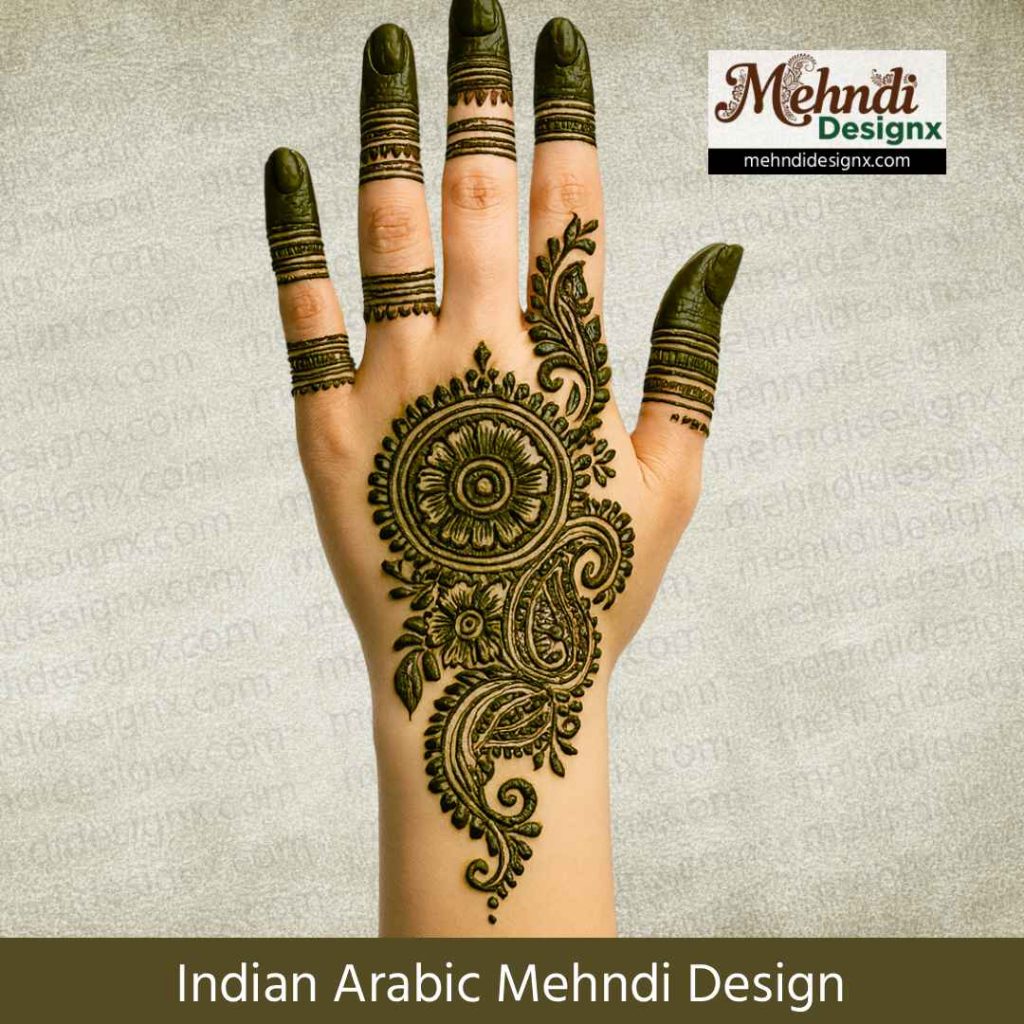 Indian Arabic Mehndi Design