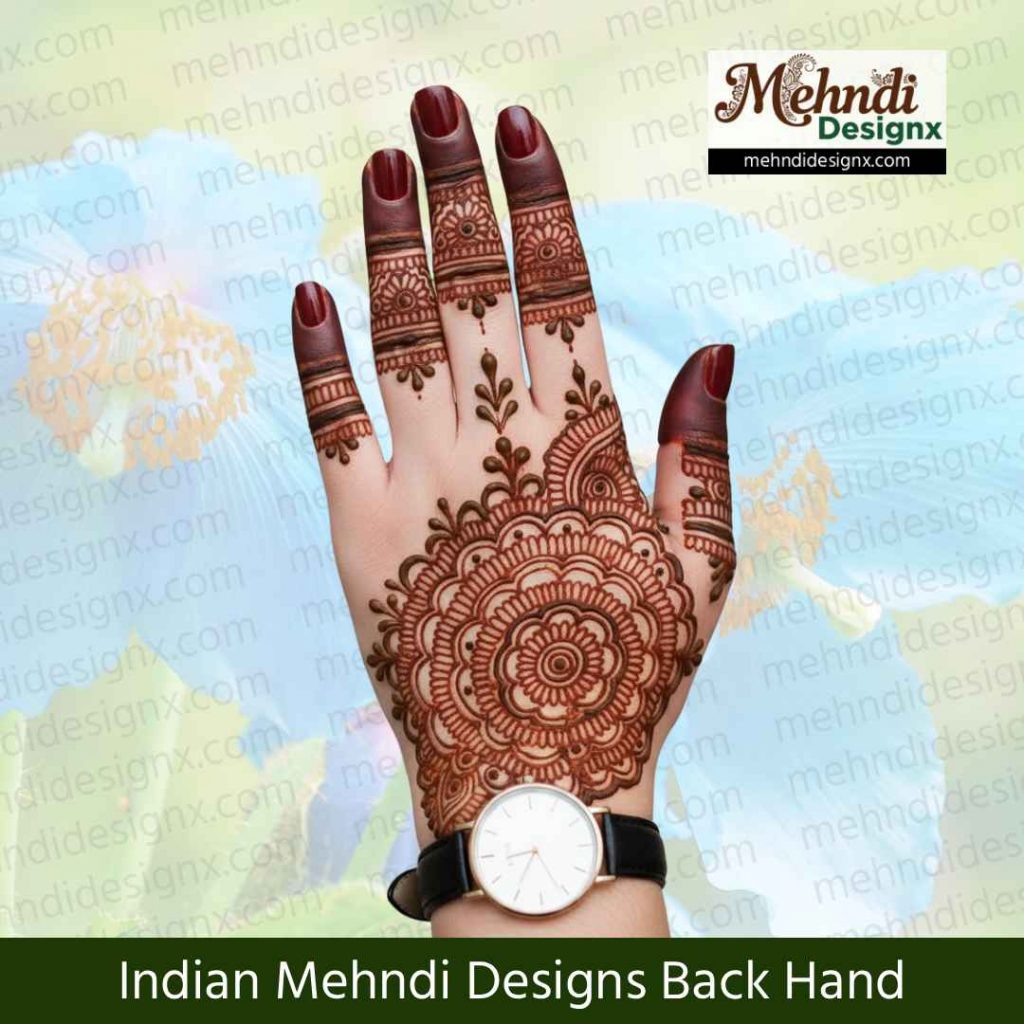 Indian Mehndi Designs Back Hand
