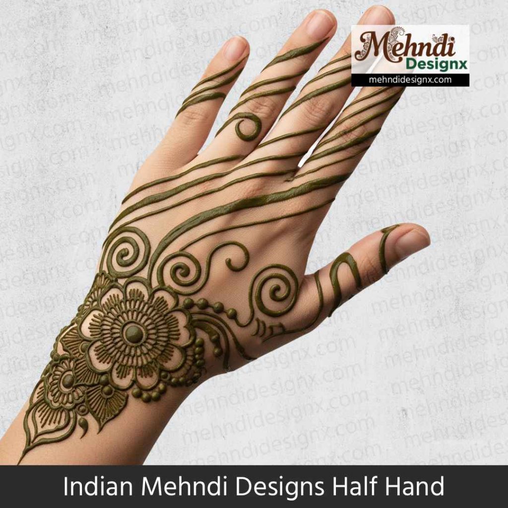 Indian Mehndi Designs Half Hand