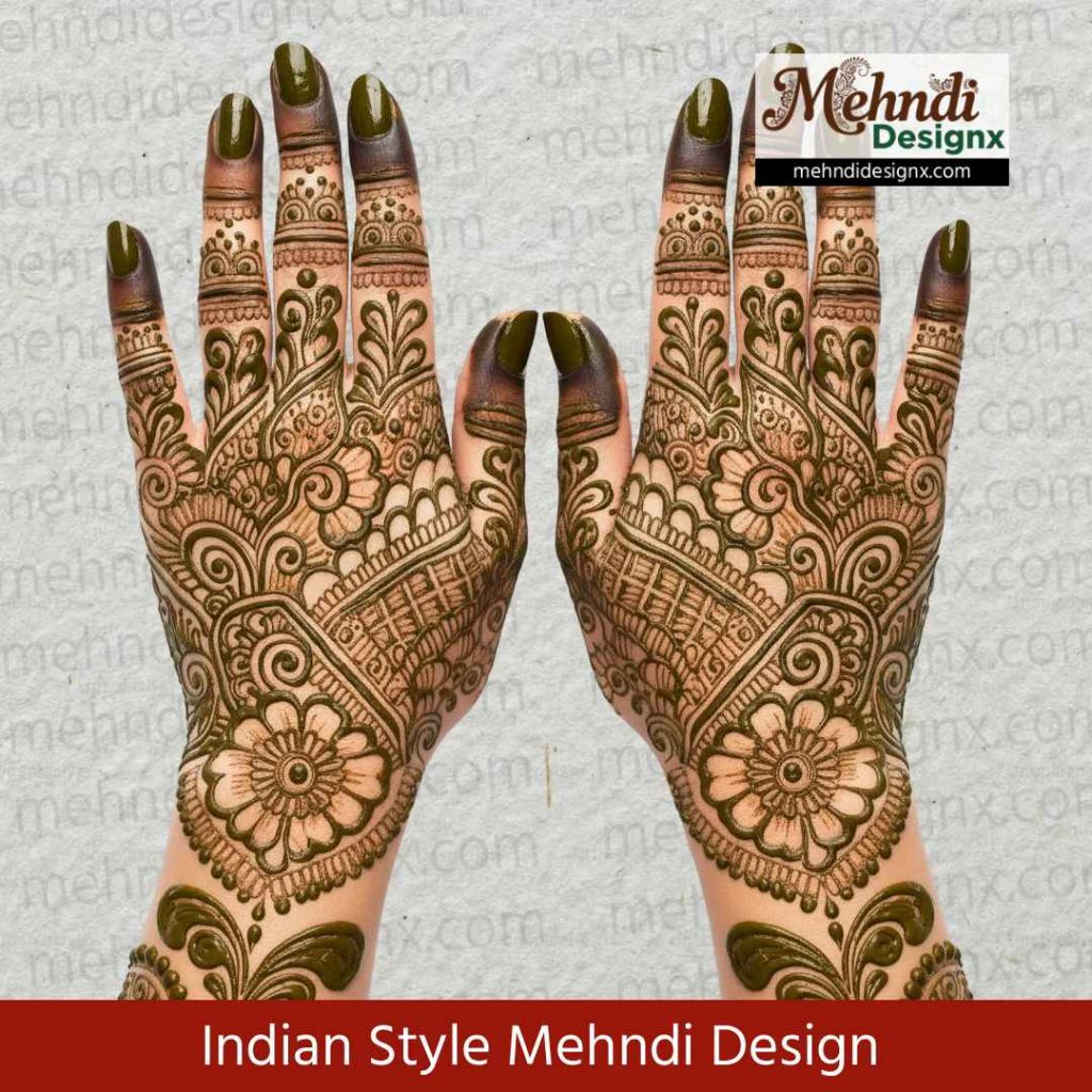 Indian Style Mehndi Design
