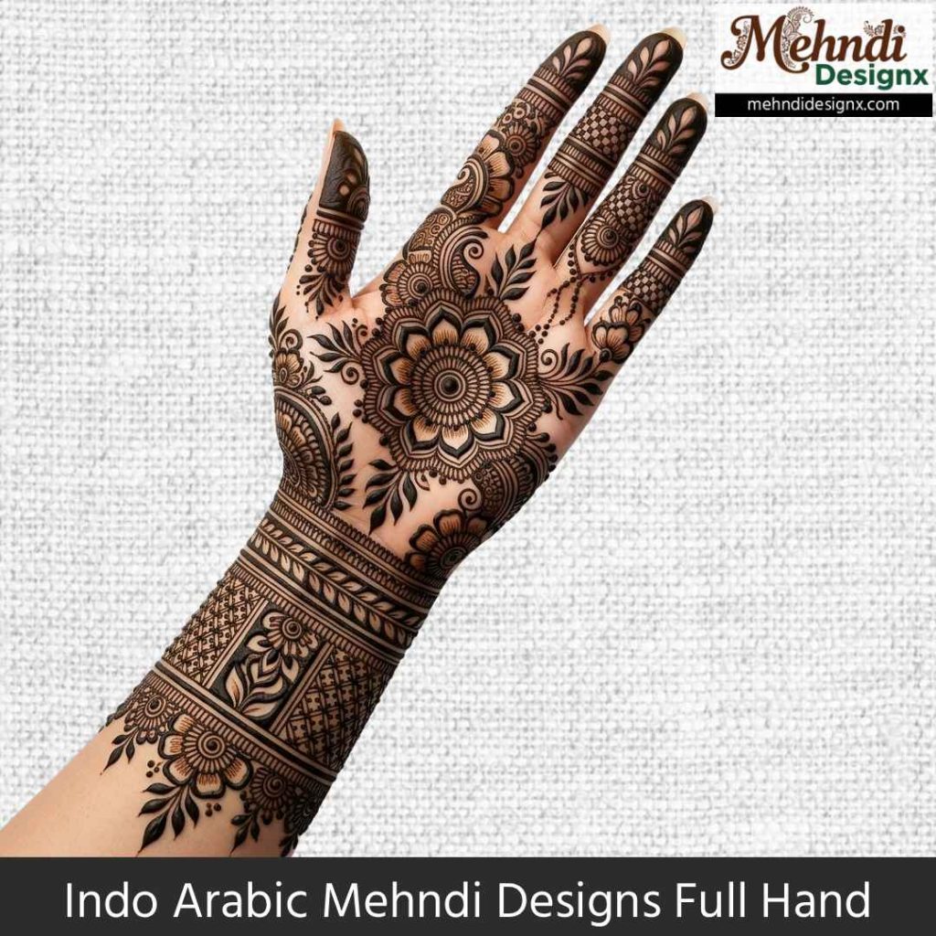 Indo Arabic Mehndi Designs Full Hand