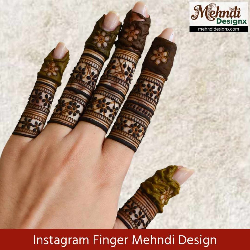 Instagram Finger Mehndi Design