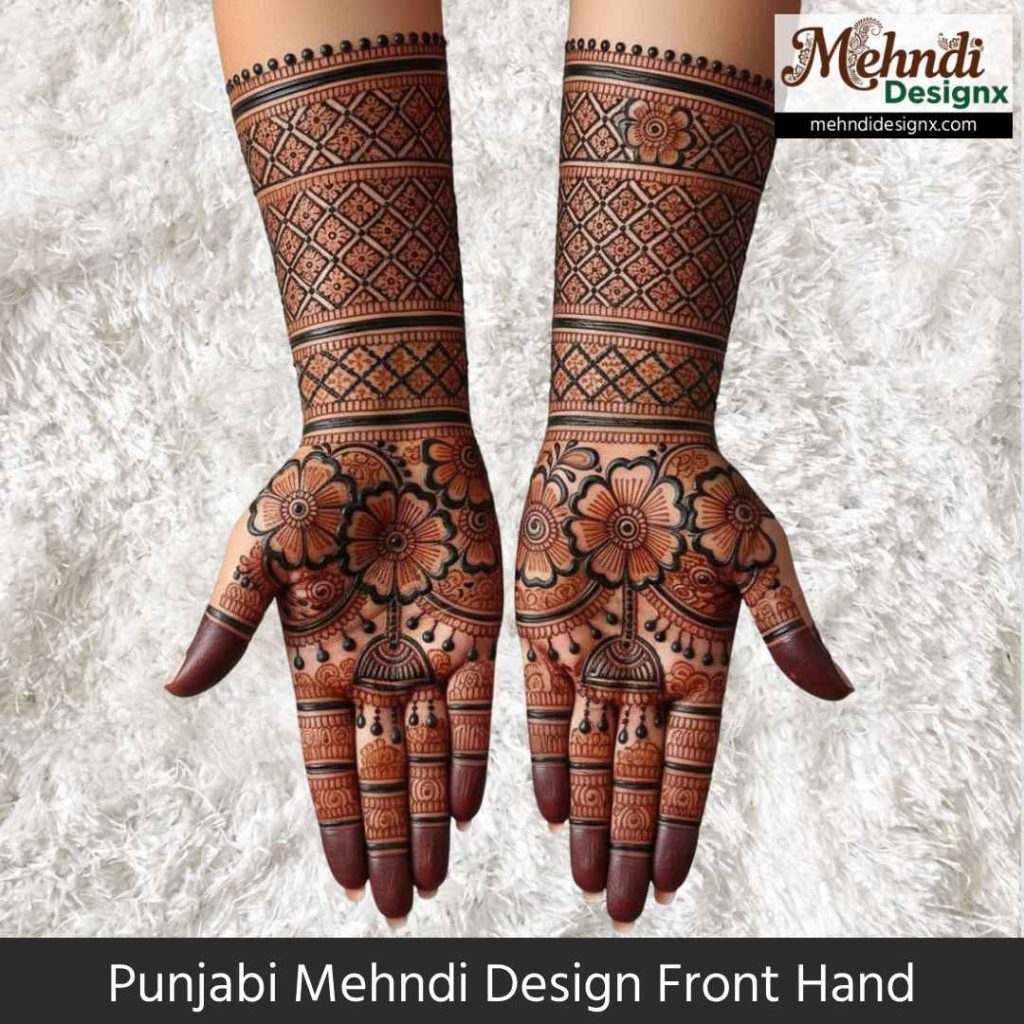 Punjabi Mehndi Design Front Hand