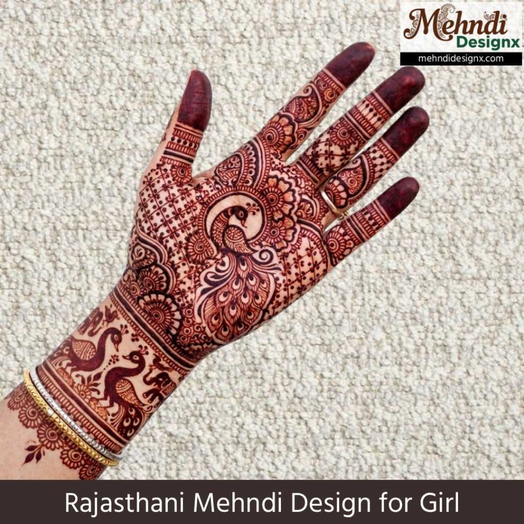 Rajasthani Mehndi Design for Girl