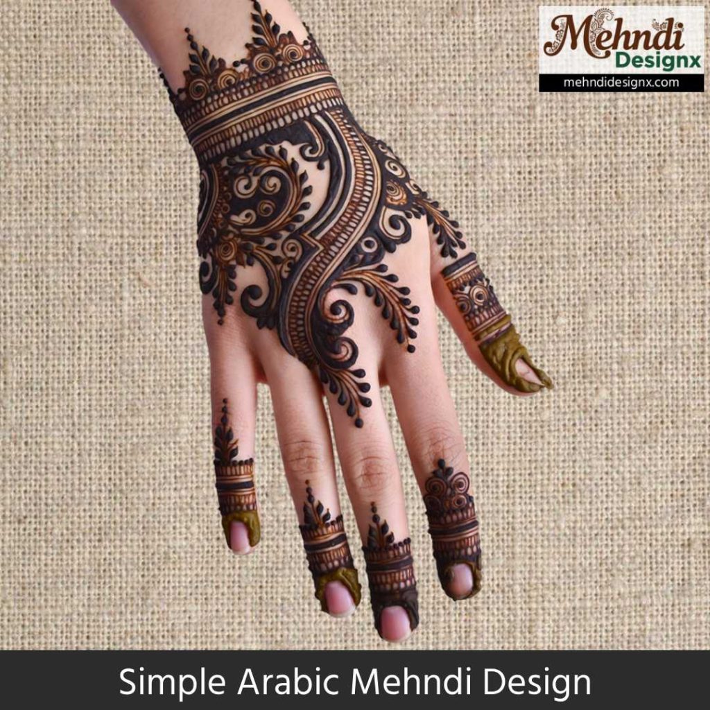 Simple Arabic Mehndi Design