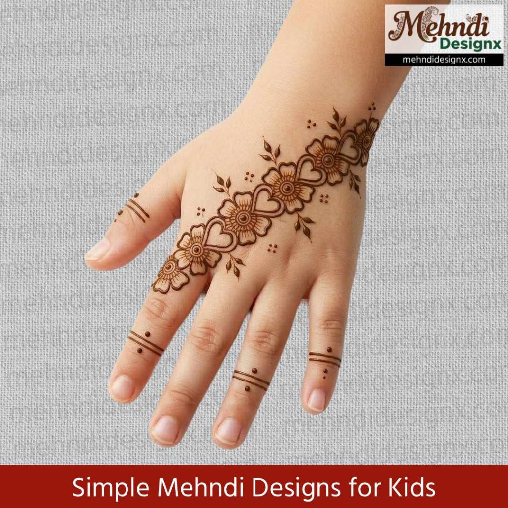 Simple Mehndi Designs for Kids