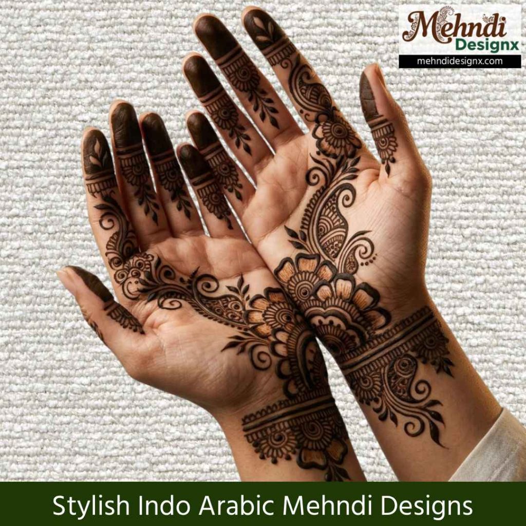 Stylish Indo Arabic Mehndi Designs