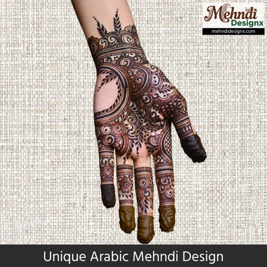 Unique Arabic Mehndi Design